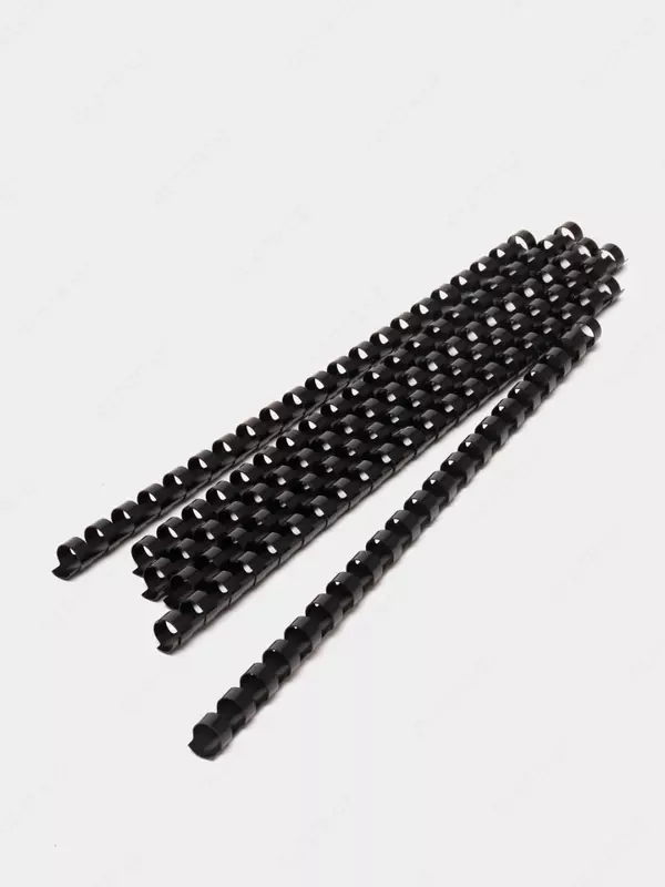 Пластиковая Пружина для переплета "Bindi" 20 мм, 100 шт (Арт. - 20-GRbk) Черная