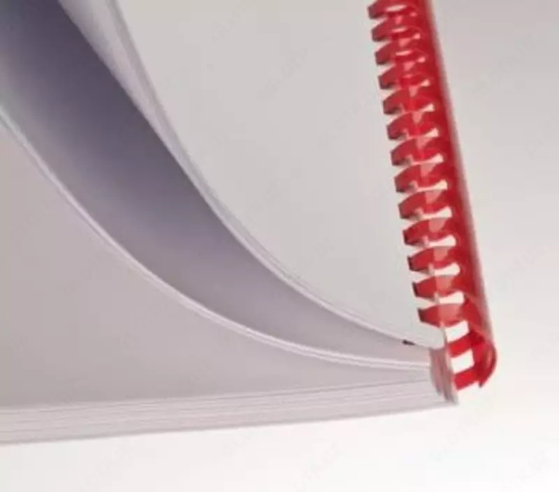 Пластиковая Пружина для переплета "Bindi" 25 мм, 50 шт (Арт. - 25-GRrd) Красная