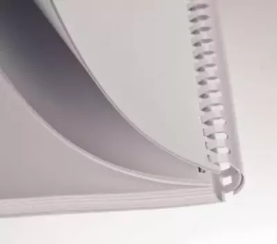 Пластиковая Пружина для переплета "Bindi" 28 мм, 50 шт (Арт. - 28-GRwt) Белая