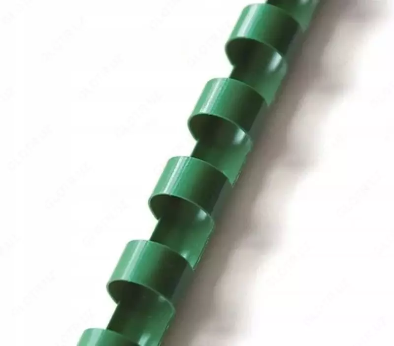 Пластиковая Пружина для переплета "Bindi" 28 мм, 50 шт (Арт. - 28-GRgn) Зеленая