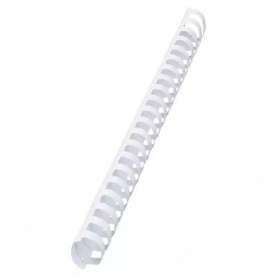 Пластиковая Пружина для переплета "Bindi" 45 мм, 50 шт (Арт. - 45-GRwt) Белая