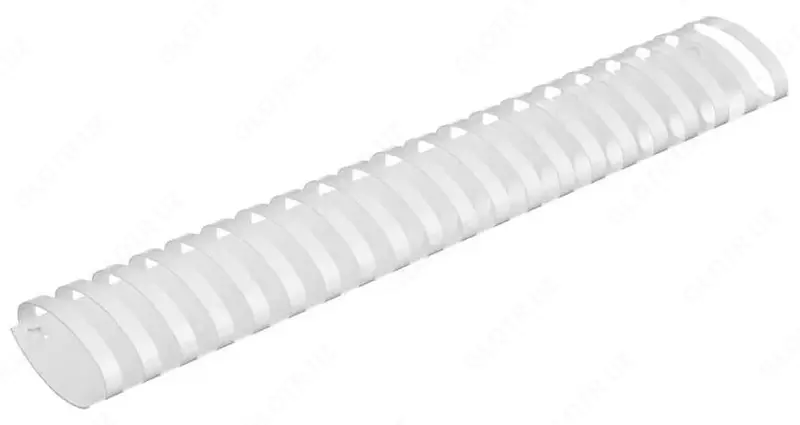 Пластиковая Пружина для переплета "Bindi" 51 мм, 50 шт (Арт. - 51-GRwt) Белая