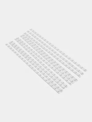 Пластиковая Пружина для переплета "Bindi" 6 мм, 100 шт (Арт. - 6-GRwt) Белая