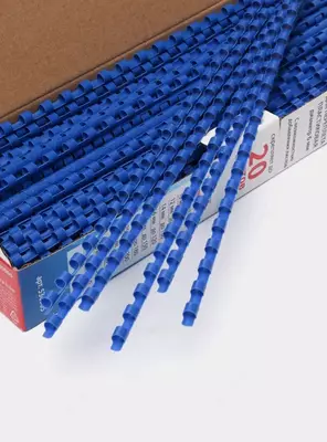 Plastik bog'lovchi buloq "Deli" 6 mm, 100 dona (kod - 3833bl) Moviy