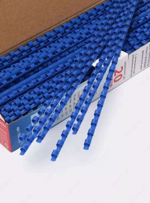 Plastik bog'lovchi buloq "Deli" 6 mm, 100 dona (kod - 3833bl) Moviy