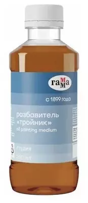 Разбавитель для масляных красок Гамма "Студия Тройник" 100 мл (Арт. - 261018_14) Светло/Желтый