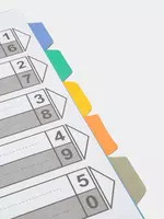 Karton rangli ajratgich "Deli" 1-5 (Art. № - 39542) Assortiment