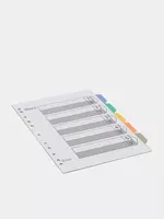 Karton rangli ajratgich "Deli" 1-5 (Art. № - 39542) Assortiment - 5 000 so'm