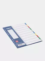 11 000 so'm Plastik rang ajratgich "Deli" 1-10 kol. (Ref. - 5724A) Turli xil