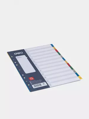 Plastik rang ajratgich "Deli" 1-12 kol. (- 5725-modda) Turli xil