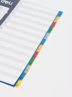 12 700 so'm Plastik rang ajratgich "Deli" 1-12 kol. (Ref. - 5725A) Turli xil