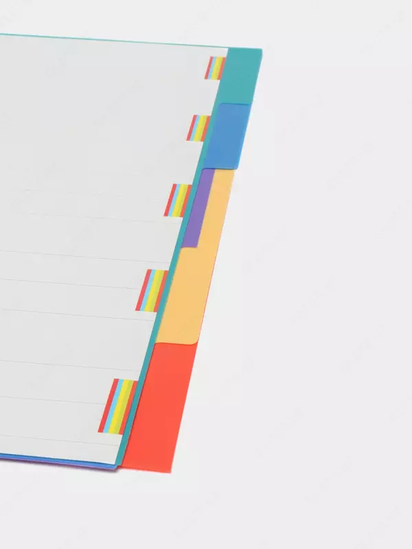 Plastik rangli ajratgich "Foska" 1-5 (Art. - 289-5SN) Assortiment