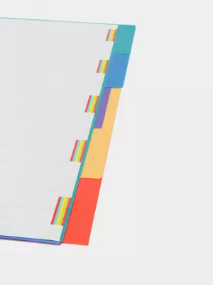 Plastik rangli ajratgich "Foska" 1-5 (Art. - 289-5SN) Assortiment