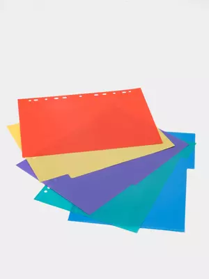 Plastik rangli ajratgich "Foska" 1-5 (Art. - 289-5SN) Assortiment