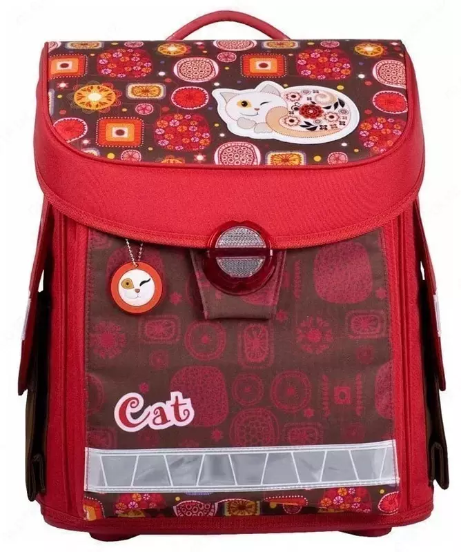 Школьный Ранец Hatber Premium "Cat" 36 х 30 х 16 см (Арт. - NRk_06001) Ассорти