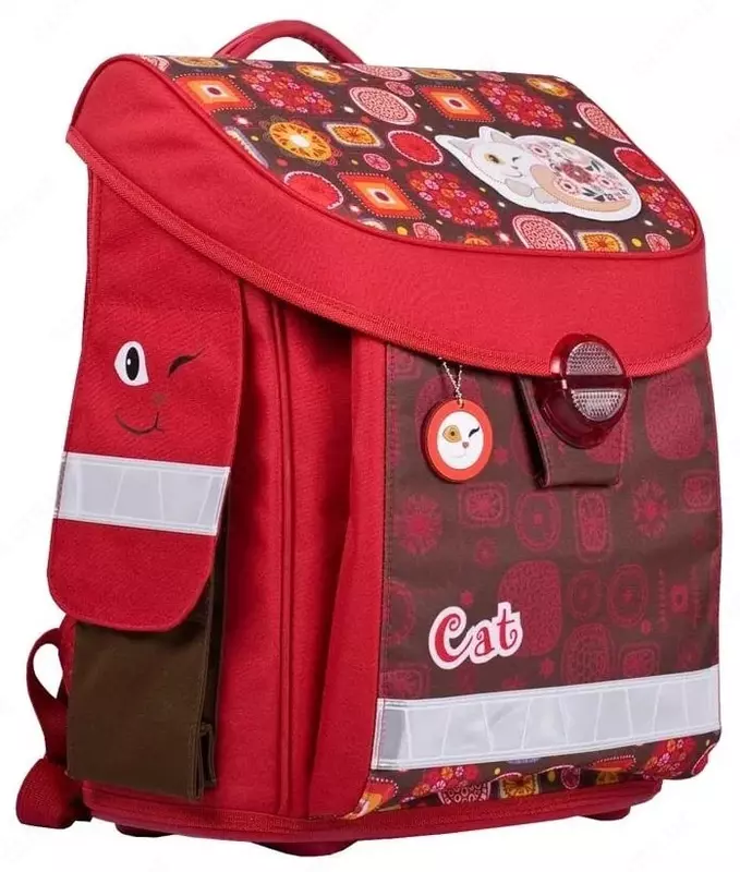 Школьный Ранец Hatber Premium "Cat" 36 х 30 х 16 см (Арт. - NRk_06001) Ассорти