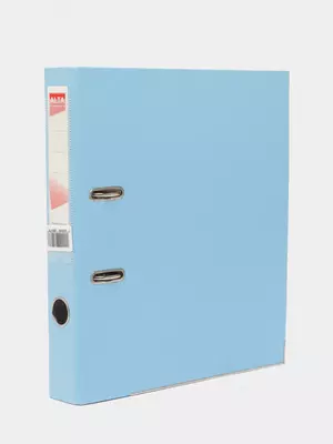 Папка - регистратор "Alta" арочный механизм, А4, 50 мм (Арт.- 50-cyan) Голубая