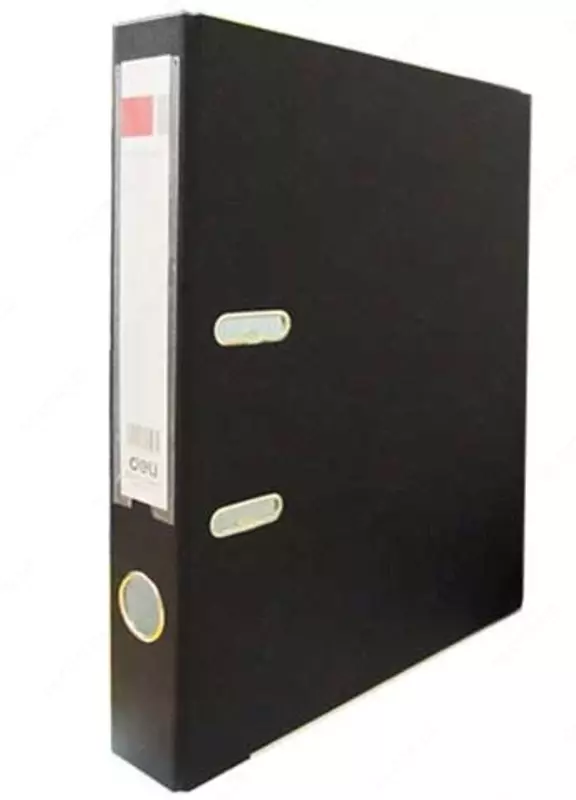 Папка - регистратор "Deli" арочный механизм, А4, 50 мм (Арт.- 39593bk) Черная