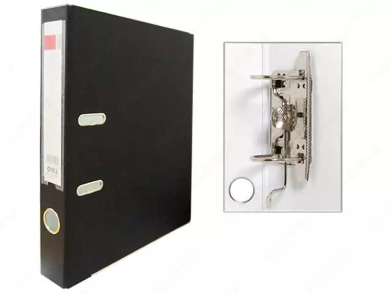 Папка - регистратор "Deli" арочный механизм, А4, 50 мм (Арт.- 39593bk) Черная