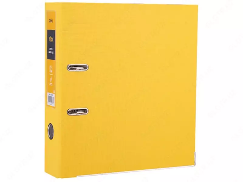 Папка - регистратор Deli "RIO" арочный механизм, А4, 50 мм (Арт.- 20050-EB) Желтая