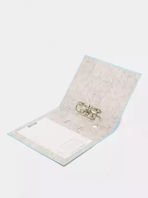 Папка - регистратор "Alta" арочный механизм, А4, 75 мм (Арт.- 75-cyan) Голубая