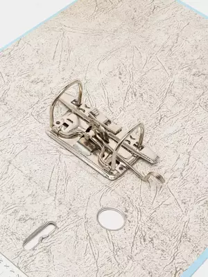 Папка - регистратор "Alta" арочный механизм, А4, 75 мм (Арт.- 75-cyan) Голубая