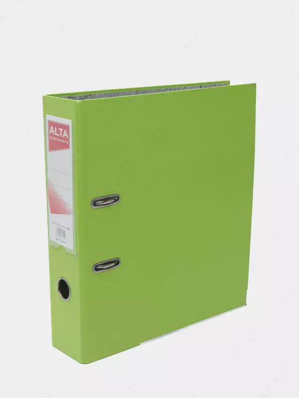 Папка - регистратор "Alta" арочный механизм, А4, 75 мм (Арт.- 75-lgn) Светло/Зеленая