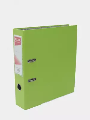 Папка - регистратор "Alta" арочный механизм, А4, 75 мм (Арт.- 75-lgn) Светло/Зеленая