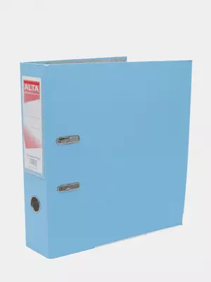 Папка - регистратор "Alta" арочный механизм, А4, 75 мм (Арт.- 75-lbl) Светло/Синяя