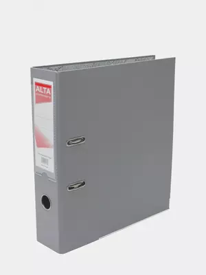 Папка - регистратор "Alta" арочный механизм, А4, 75 мм (Арт.- 75-gr) Серая
