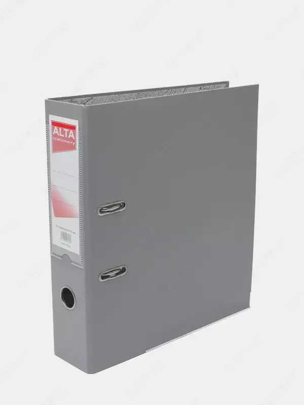 Papka - ro'yxatga oluvchi "Alta" kamar mexanizmi, A4, 75 mm (Art.- 75-gr) Kulrang