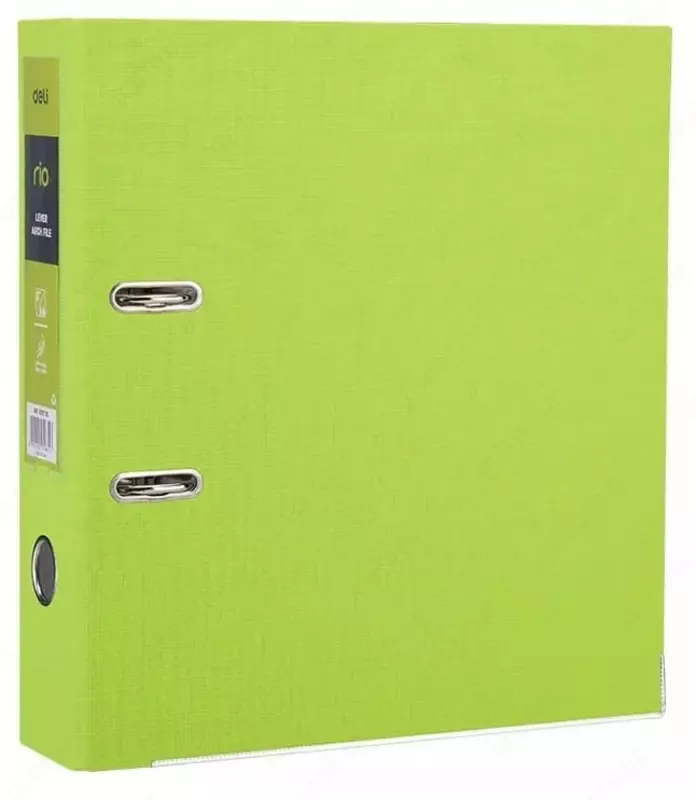 Papka - ro'yxatga oluvchi Deli "RIO" kamar mexanizmi, A4, 75 mm (Art.- 20160-EB) Ochiq/yashil