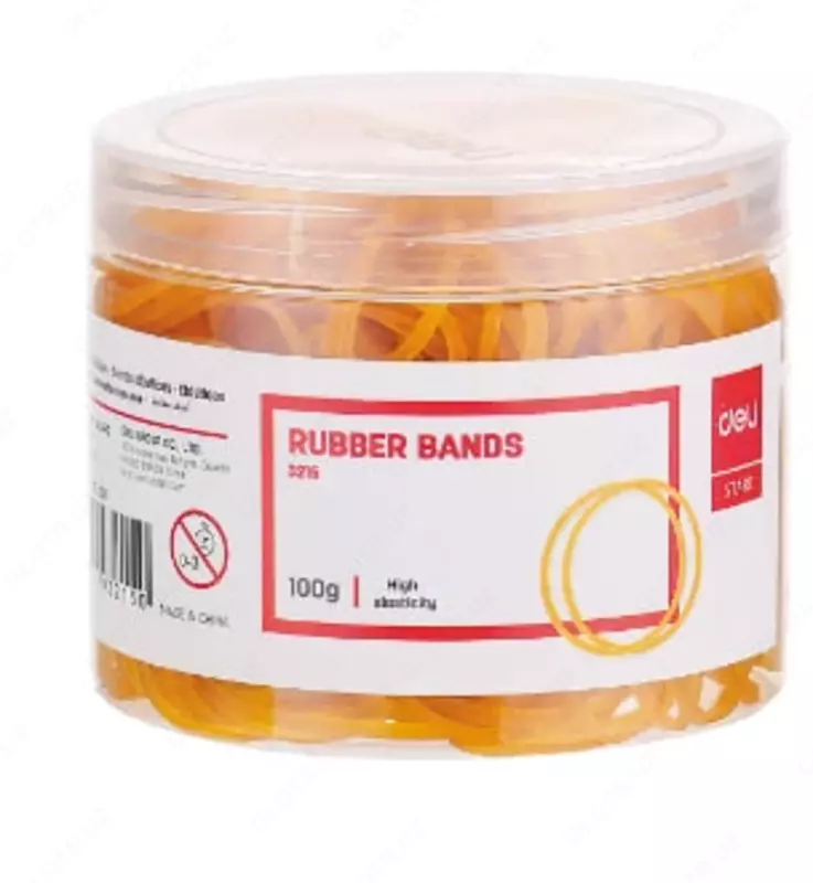 Банковские тонкие резинки "Deli" для денежных купюр 100 гр. (Арт. - 3215)