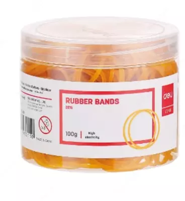 Банковские тонкие резинки "Deli" для денежных купюр 100 гр. (Арт. - 3215)