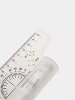 T-kvadrat 15 sm "Stamm" plastik rolik (Art. - LR01) Turli xil Chakana savdo