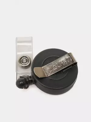 Ретрактор "Deli" держатель для бейджа 80 см (Арт. - 8309 ) Черный