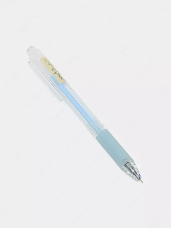 Гелевая ручка "Deli" 0.7 мм, синяя (Арт.- 13-EQbl) Прозрачно/Голубая