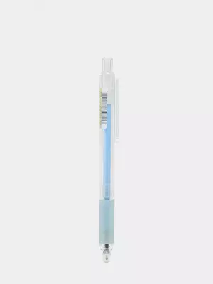 Гелевая ручка "Deli" 0.7 мм, синяя (Арт.- 13-EQbl) Прозрачно/Голубая