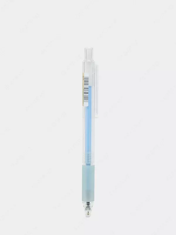 Гелевая ручка "Deli" 0.7 мм, синяя (Арт.- 13-EQbl) Прозрачно/Голубая