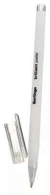 Гелевая ручка Berlingo "Brilliant Pastel" 0.8 мм, белая (Арт.- CGp_60001)