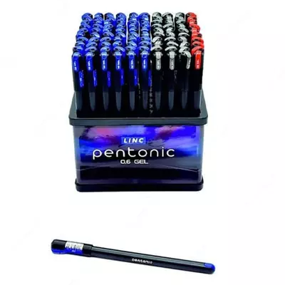 Гелевая ручка "Linc Pentonic" 0.6 мм, синяя (Арт.- 856bl-disp60-100)