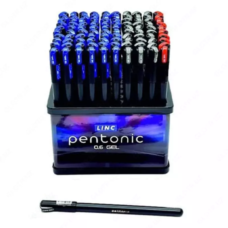 Jel qalam "Linc Pentonic" 0,6 mm, qora (Art.- 856bk-disp30-100)