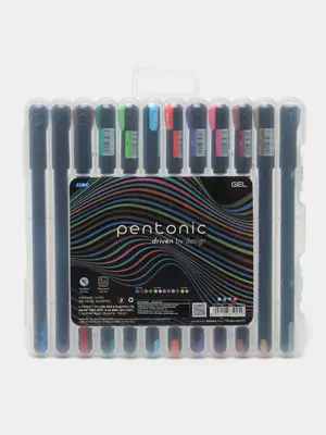 Набор гелевых ручек "Linc Pentonic" 0.6 мм, 12 цв. (Арт.- 856-blister12)