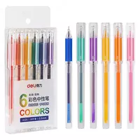 Набор гелевых ручек "Deli" 6 шт. (Арт.- 125-A) Ассорти - 28 000 сум