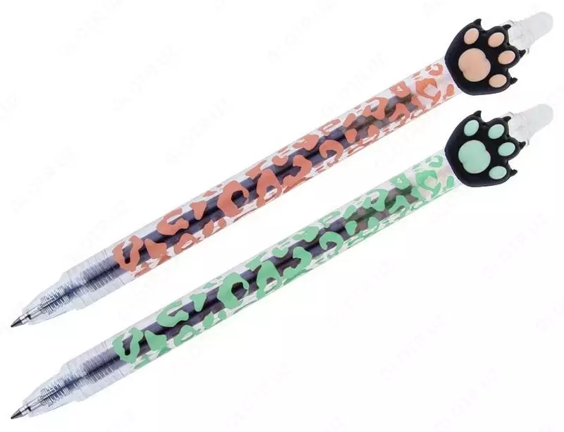 Гелевая ручка MESHU "Cute Paws" 0.3 мм, синяя, стираемые чернила (Арт.- 296396) Ассорти