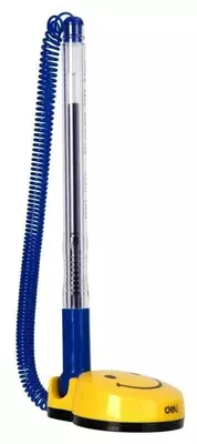 Ручка шариковая на подставке "Deli" 0.5 мм, синяя (Арт.- 6793)