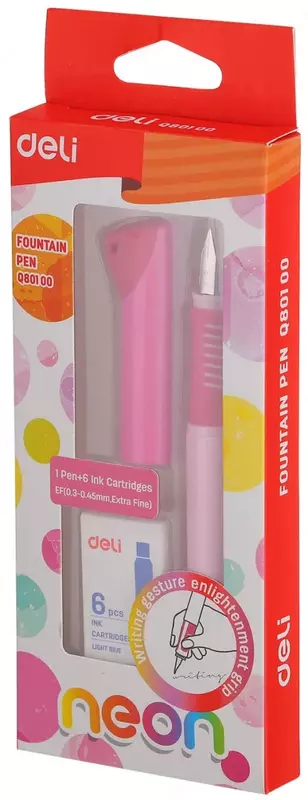 "Deli NEON" qalam 0,3 mm, kartrij (Art.- 80100-EQ)