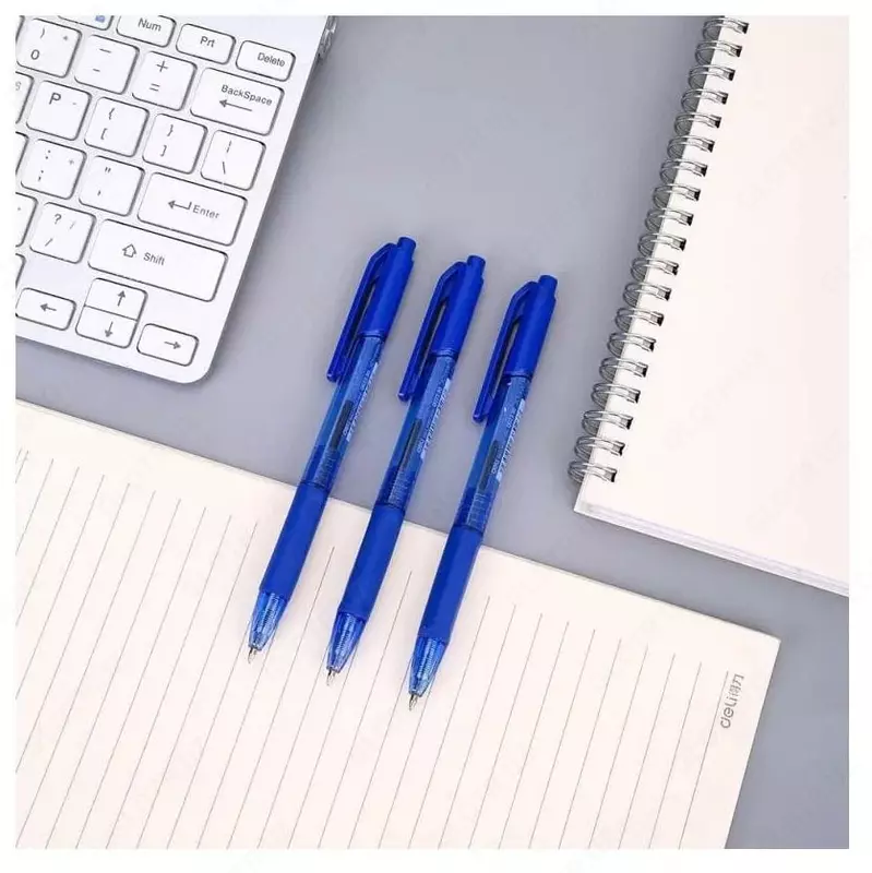 Шариковая автоматическая ручка Deli "Arrow Xtream" 0.7 мм, синяя (Арт.- 02330-WQ)