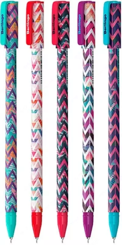 Шариковая ручка Berlingo "Funline Exotic" 0.7 мм, декор (Арт.- CBp_07289) Ассорти
