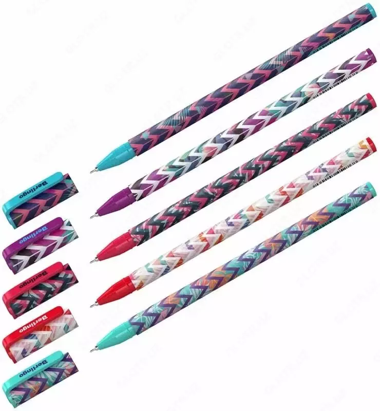 Шариковая ручка Berlingo "Funline Exotic" 0.7 мм, декор (Арт.- CBp_07289) Ассорти